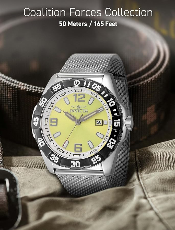 Amazon.com: INVICTA Coalition Forces Men 45mm Stainless